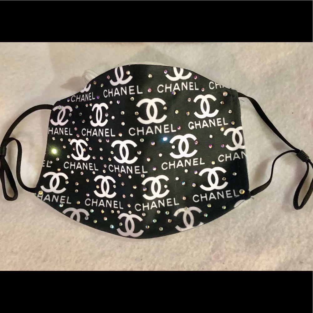 Face masks with bling